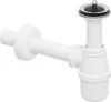 Сифон Viega для умывальника бутылочный, d32 мм, с пробкой, белый 103927