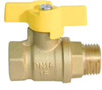 ᐉ Кран шаровой БАЗ 11Б27п Ду25 А11/1 газ 1” вр/нр бабочка ✔️ фото | ⏩ Progreem.by