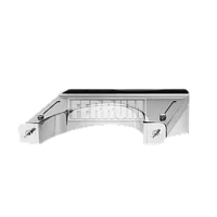 Кронштейн раздвижной Ferrum для стального дымохода 1.0 мм d 250 мм
