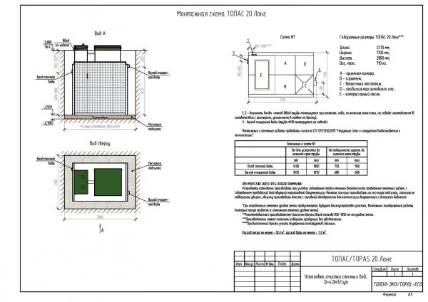 ᐉ Септик Топол-Эко ТОПАС 20 Лонг ✔️ фото | ⏩ Progreem.by