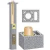 Керамический дымоход Schiedel UNI (Rondo plus) с вентканалом d 300 - 7 м.п. тройник 90°