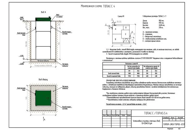 ᐉ Септик Топол-Эко ТОПАС-С 4 ✔️ фото | ⏩ Progreem.by