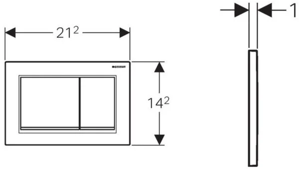 ᐉ Кнопка для инсталляции Geberit Omega 30 115.080.KJ.1 белый ✔️ фото | ⏩ Progreem.by