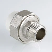 ᐉ Соединитель полипропиленовый разъемный Valtec с переходом на нар. р. 32х1 ✔️ фото | ⏩ Progreem.by