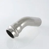 ᐉ Пресс-угольник 45° (раструб-труба) из нержавеющей стали Valtec вн/нар 54 х 54 мм ✔️ фото | ⏩ Progreem.by