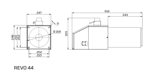 ᐉ Пеллетная горелка PellasX Revo [44 кВт]  ✅ фото | PellasX ⭐ Progreem.by