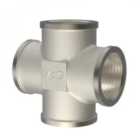 ᐉ Крестовина латунная V&G VALOGIN ВхВ 1" ✔️ фото | ⏩ Progreem.by