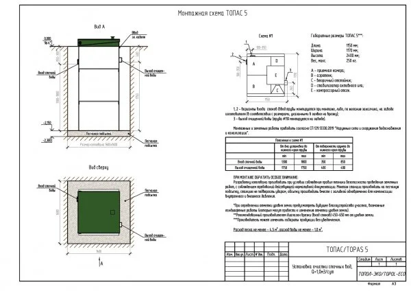 ᐉ Септик Топол-Эко ТОПАС 5 ✔️ фото | ⏩ Progreem.by