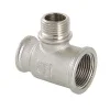 Тройник латунный Valtec с переходом на нар.р. 3/4"-3/4"-1/2"