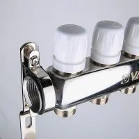 ᐉ Коллектор Valtec из нержавеющей стали с термостатическими клапанами 1", 6 выходов x 3/4" ✔️ фото | ⏩ Progreem.by