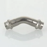 ᐉ Пресс-угольник 45° (раструб-раструб) из нержавеющей стали Valtec 15 мм ✔️ фото | ⏩ Progreem.by