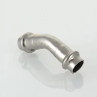 ᐉ Пресс-угольник 45° (раструб-раструб) из нержавеющей стали Valtec 28 мм ✔️ фото | ⏩ Progreem.by