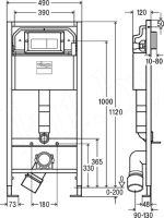 ᐉ Инсталляция для унитаза Viega Prevista Dry 792824 с кнопкой смыва Prevista 773717, хром ✔️ фото | ⏩ Progreem.by