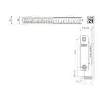 ᐉ Радиатор стальной панельный Prado Universal тип 21 500-1200 ✔️ фото | ⏩ Progreem.by