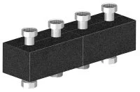 Коллектор распределительный Meibes из нержавеющей стали на 2 отопительных контура [85 кВт]