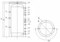ᐉ Буферная емкость Sunsystem P 1000 ✔️ фото | ⏩ Progreem.by