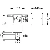 Сифон Geberit внутристенный для стиральной/посудомоечной машины, крышка из нержавеющей стали 152.232.00.1 ᐉ Сифон Geberit внутристенный для стиральной/посудомоечной машины, крышка из нержавеющей стали 152.232.00.1 ✔️ фото | ⏩ Progreem.by