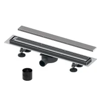 Душевой лоток TECE TECElinus, 70 см с основой для плитки tile и панелью steel 2 в 1