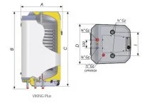 ᐉ Комбинированный бойлер Biawar Viking Plus E100 [88 л]  ✅ фото | Biawar ⭐ Progreem.by
