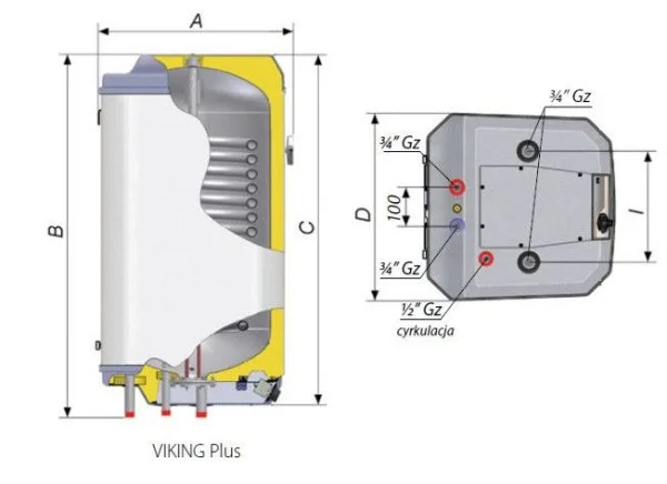 ᐉ Комбинированный бойлер Biawar Viking Plus E150 [132 л]  ✅ фото | Biawar ⭐ Progreem.by