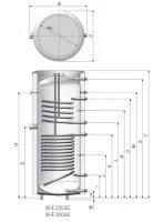 ᐉ Бойлер косвенного нагрева Biawar Mega Solar W-E 220.82 [206 л]  ✅ фото | Biawar ⭐ Progreem.by