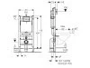 ᐉ Инсталляция для унитаза Geberit Duofix H112 с кнопкой смыва Delta51, черный 458.126.05.DW ✅ фото | Geberit ⭐ Progreem.by
