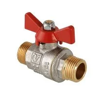 Шаровой кран Valtec Base, рукоятка бабочка 1 нар.р.