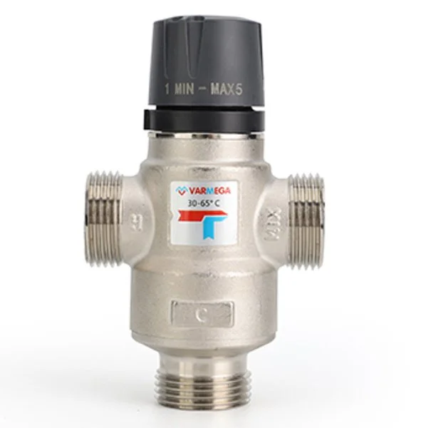 Термостатический клапан Varmega НР, 30-65° VMTV07-326506 Kvs 3.2 1"