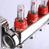 ᐉ Коллектор Valtec из нержавеющей стали со встроенными расходомерами 1", 10 выходов x 3/4" VTc.589.EMNX.0610 ✅ фото | Valtec ⭐ Progreem.by