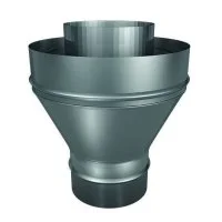 Переход прямой для дымохода Конвекция d 100/200 мм