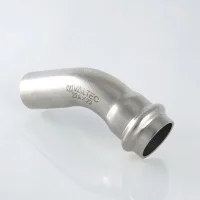 ᐉ Пресс-угольник 45° (раструб-труба) из нержавеющей стали Valtec 15а x 15 мм ✔️ фото | ⏩ Progreem.by