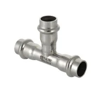 Пресс-тройник из нержавеющей стали Valtec 28x22x28 мм