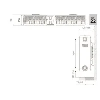 ᐉ Радиатор стальной панельный Prado Universal тип 22 500-800 ✔️ фото | ⏩ Progreem.by