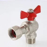 ᐉ Кран шаровой Valtec BASE угловой с накидной гайкой 1/2"х3/4" нар.-вн. ✔️ фото | ⏩ Progreem.by