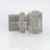 ᐉ Соединитель прямой обжимной Valtec 20 мм х 3/4" с переходом на наружную резьбу VTm.301.N.002005 ✅ фото | Valtec ⭐ Progreem.by