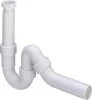 Сифон Viega для кухонной мойки трубный, d50 мм, с отводом 45°, белый 102821
