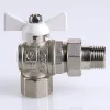 ᐉ Шаровой кран Valtec Base угловой с полусгоном 3/4 вн.-нар. с белой ручкой VT.228.NW.05 ✅ фото | Valtec ⭐ Progreem.by