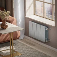 ᐉ Радиатор биметаллический Royal Thermo PianoForte 300 Серебристый [8 секций] ✔️ фото | ⏩ Progreem.by