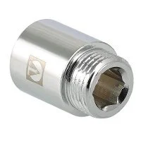 Удлинитель латунный хромированный Valtec 3/4" 15 мм Удлинитель латунный хромированный Valtec 3/4" 15 мм