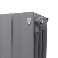 ᐉ Радиатор биметаллический Royal Thermo PianoForte 300 Серебристый [12 секций] ✔️ фото | ⏩ Progreem.by