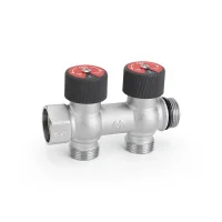 ᐉ Коллектор распределительный с регулировочными клапанами Varmega VMMM03 3/4" х 3/4"ЕК - 2 контура ✔️ фото | ⏩ Progreem.by