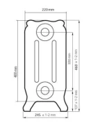 ᐉ Радиатор чугунный Радимакс Bristol 300 [1 секция] ✔️ фото | ⏩ Progreem.by