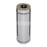 Труба дымохода утепленного Ferrum 0.5 м / 0.8+0.5 мм d 115/200 мм