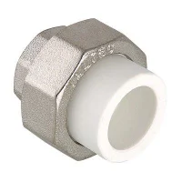 Соединитель полипропиленовый разъемный Valtec с переходом на вн. р. 63х2