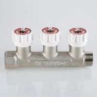 ᐉ Коллектор с регулирующими вентилями Valtec 3/4", 2 х 1/2" ✔️ фото | ⏩ Progreem.by