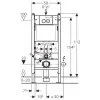 Инсталляция для унитаза Geberit Duofix Plattenbau H112 с кнопкой смыва Delta21, мат. хром ᐉ Инсталляция для унитаза Geberit Duofix Plattenbau H112 с кнопкой смыва Delta21, мат. хром 458.122.46.1 ✅ фото | Geberit ⭐ Progreem.by