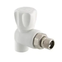 Кран шаровой полипропиленовый со сгоном угловой Valtec DN 25 3/4