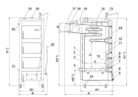 Твердотопливный котел SAS UWG [29 кВт]