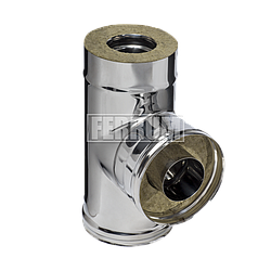Тройник 90° утепленный Ferrum 0.8+0.5 мм d 110/200 мм