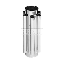 Дымоход-конвектор Ferrum 1,0 м / 0,8 мм d 115 мм